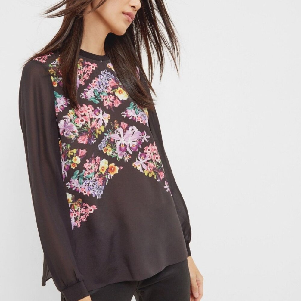 Ted Baker lost garden floral print top